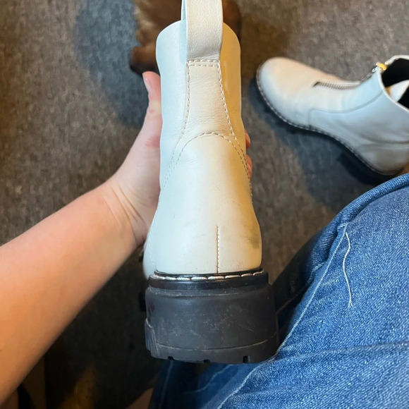 Rag & Bone Shiloh Eggshell-White Boots, size 36.5 - Picture 3 of 12